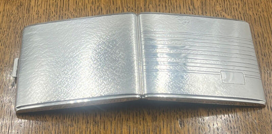 A good quality texture german silver cigarette case 835
