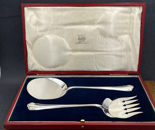A good quality set of silver plated servers by Sorley Circa 1910